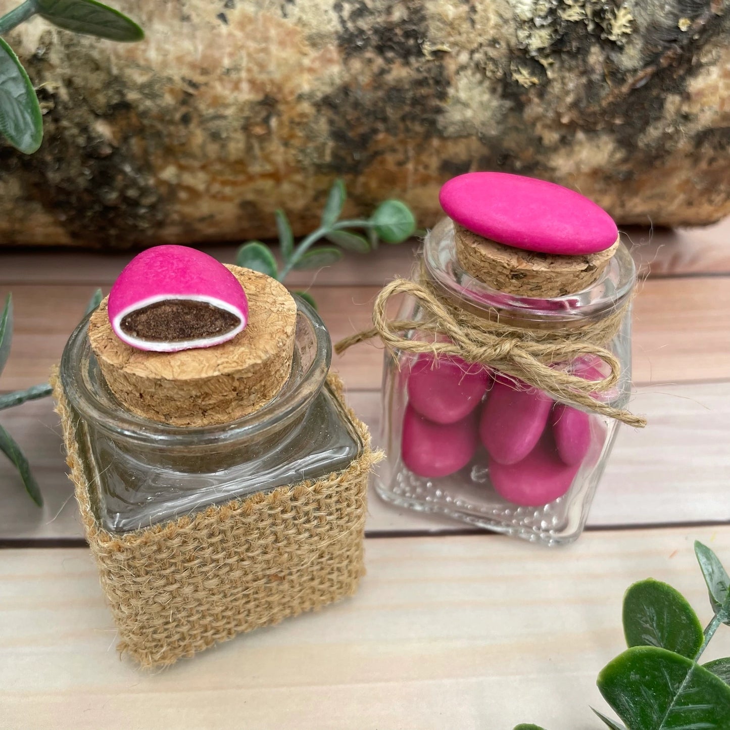 dragees chocolat rose fuchsia bapteme reynaud