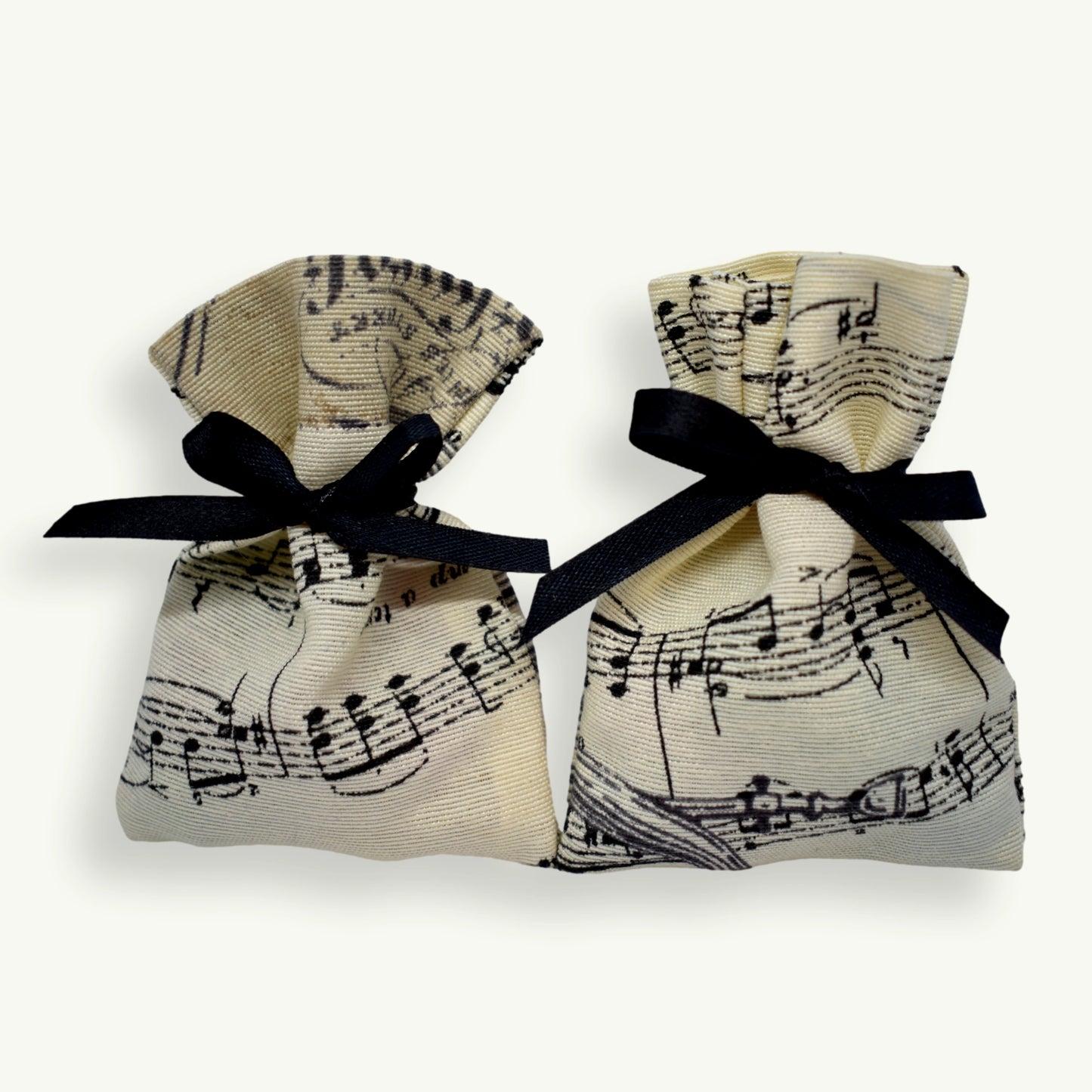pochon dragées tissu musique partition mariage communion