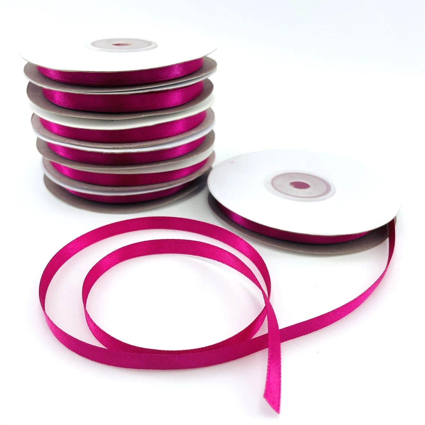 ruban satin rose fuchsia anniversaire communion