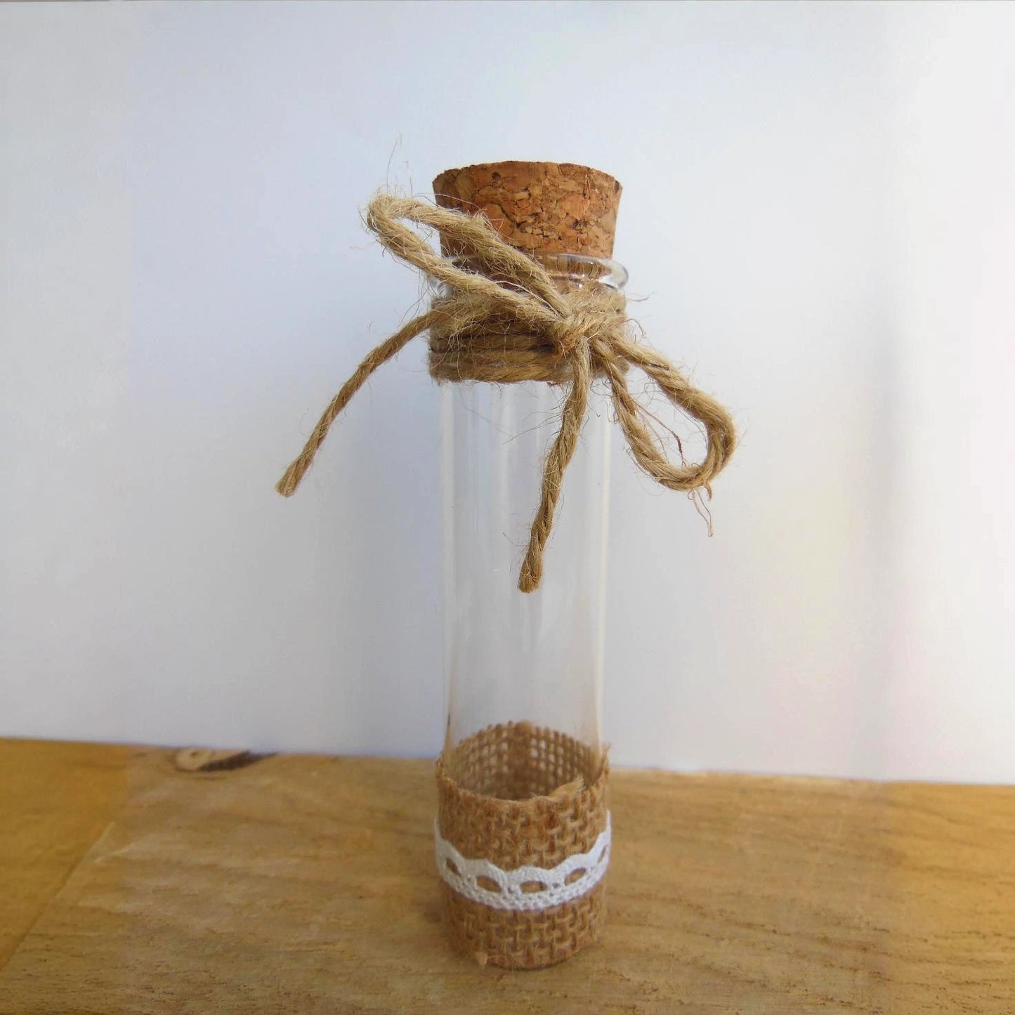 tube dragées mariage boheme jute dentelle