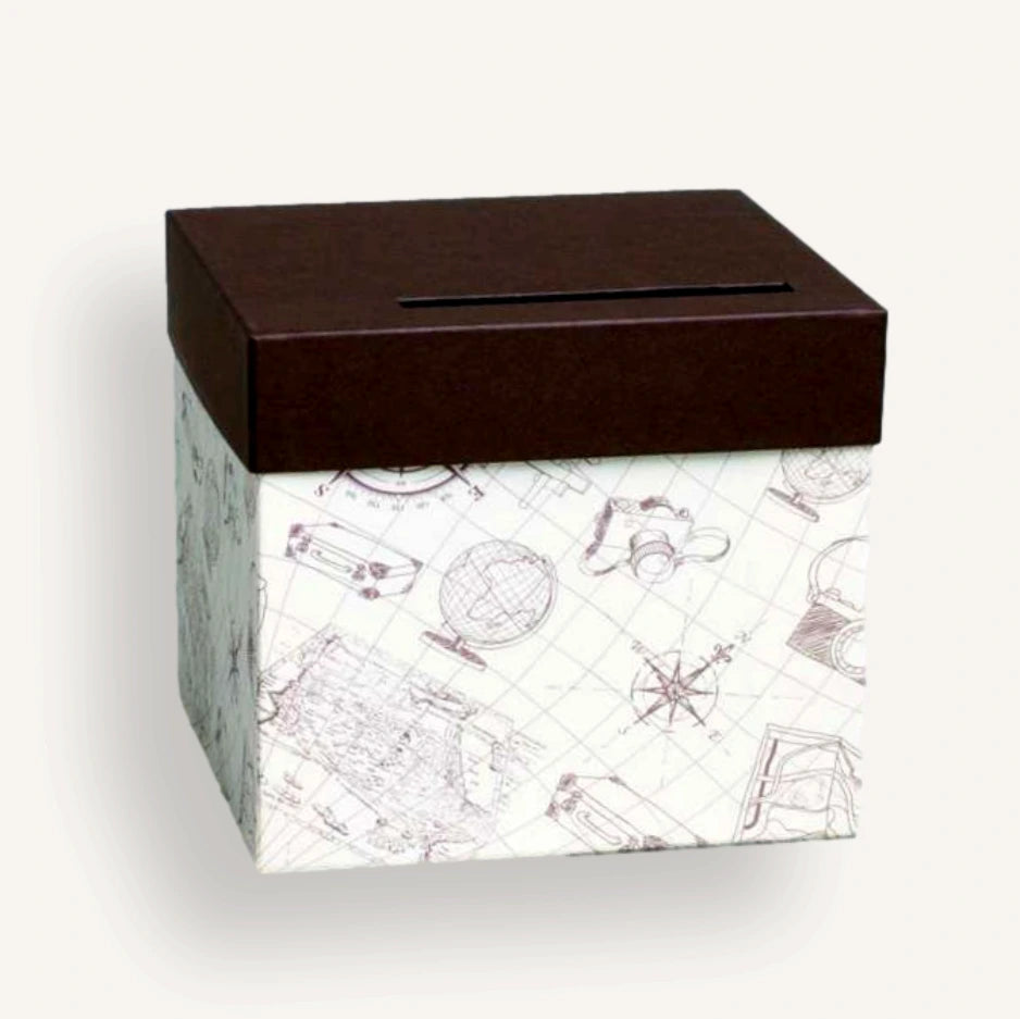 Urne voyage aventurier, pour un mariage ou un anniversaire