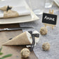 ballotin dragées cornet mariage champetre boheme