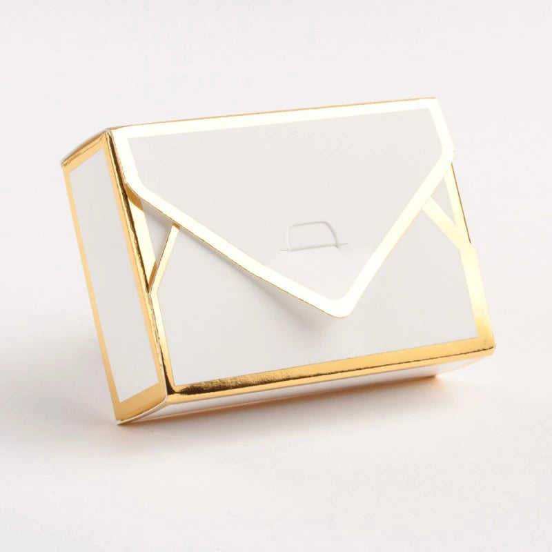 Lot De 50 Petites Boîtes Cadeau Dorées 5x5x5cm - Mariage Anniversaire Baptême