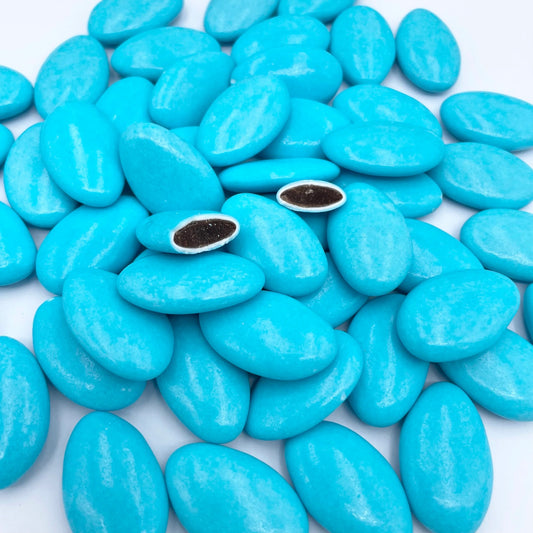 dragees chocolat bleu turquoise bapteme