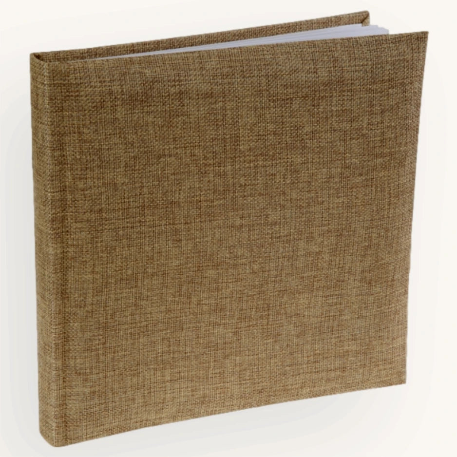 Livre d'or Toile de jute et petite dentelle