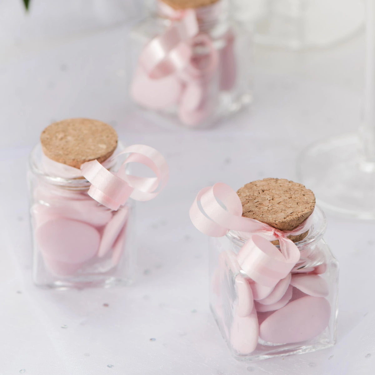 Lot De 48 Tubes Éprouvettes En Verre 15 Cm Avec Bouchon Liège – Idéal Dragées Mariage, Baptême, Anniversaire