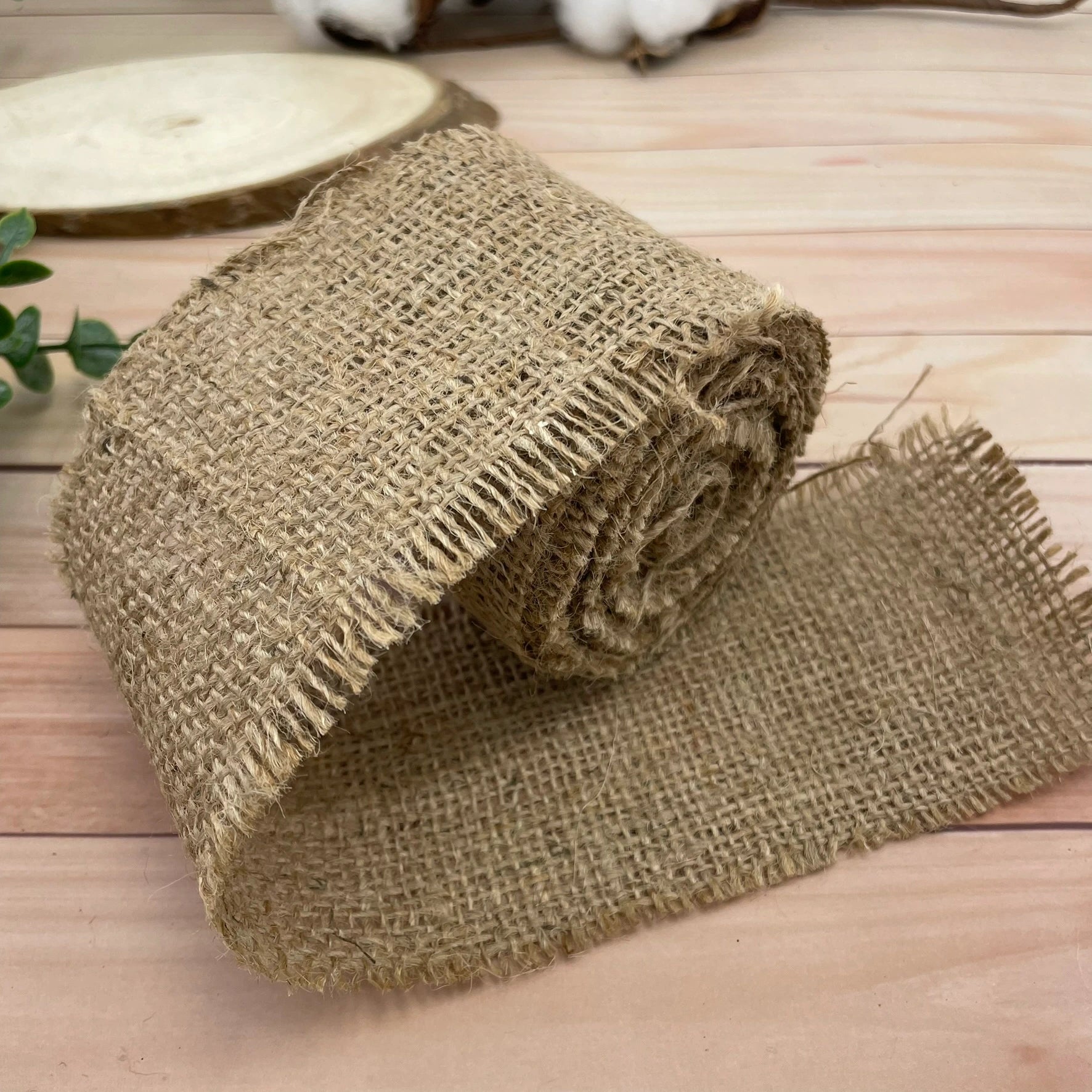 ruban jute décoration bapteme